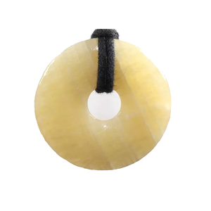 Haute qualité cristal orange calcite beignet pendentifs fabrication de bijoux beignet pièce pendentif pierres précieuses pour la fabrication de bijoux grossiste - Product Image 6