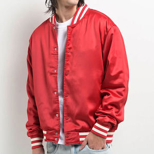 Chaqueta Varsity Informal para Hombre con Cuello Alto, Chaqueta de Béisbol Masculina de Primera Calidad Disponible en Diferentes Colores - Product Image 1