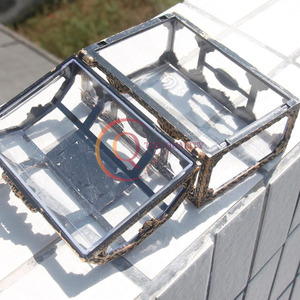 Cajas y estuche de almacenamiento de joyas decorativas de latón y vidrio, nueva colección elegante a la moda, organizador de joyas para uso de mujeres, venta superior - Product Image 4