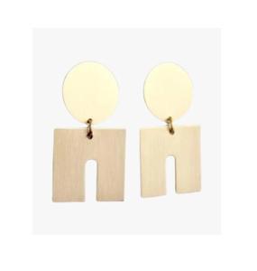 Nouveaux modèles hiver nouveaux bijoux de mode géométrique boucles d'oreilles en métal pour les femmes 2025 fête pendentif boucles d'oreilles en métal - Product Image 2