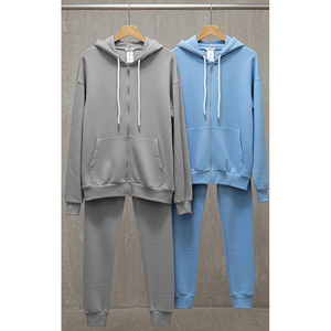 2025 ropa de invierno de alta calidad al por mayor 100% poliéster transpirable Casual chándales sudaderas con capucha logotipo personalizado Hombres estilo sólido - Product Image 2
