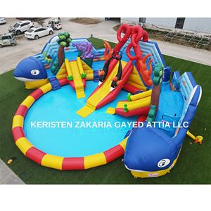 Commercial Grade PVC Material Inflatable Play Center Giant Cartoon Whale Theme Water <b>Trampoline</b> For Outdoor Entertainment - Product Image 5