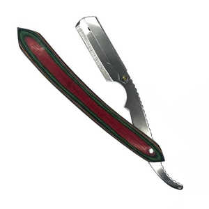 มีดโกนโกนหนวดช่างตัดผมแบบพับได้ทำจากสแตนเลสงานตามสั่ง - Product Image 1