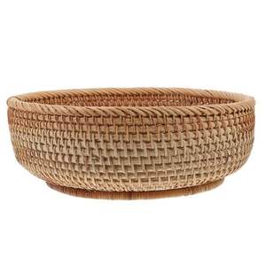 Bol en rotin minimaliste moderne pour table à manger, stockage de pain de service de fruits et décoration intérieure de maison écologique élégante - Product Image 4