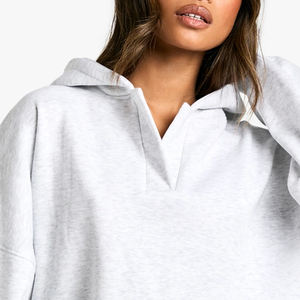 Sudadera Extra Grande con Hombros Caídos para Mujer, con Material Cómodo y Relajado para el Invierno, con Diseño de Logotipo Personalizado para Compradores al por Mayor - Product Image 2