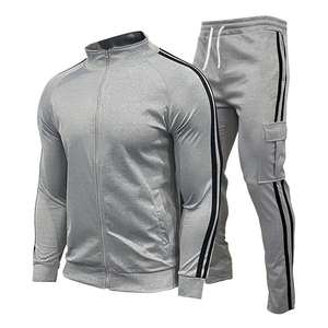 Conjuntos de traje de jogging informal atlético para hombre, chándales de poliéster para gimnasio y correr, ropa deportiva estampada, chándal de talla grande - Product Image 5