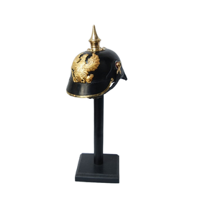 Laiton Raccord Allemand En Cuir Pickelhaube Casque Exportateurs De Casque D'armure Médiévale À Bas Prix - Product Image 5