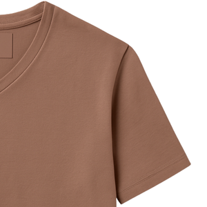 Camiseta de Cuello en V para Hombre, 100% Algodón Orgánico de Lujo, Preencogida, Certificada por GOTS, Premium, Manga Corta, Transpirable - Product Image 6