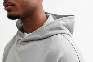 Vente flash Sweat à capuche unisexe pour homme en molleton surdimensionné en coton et polyester mélangé 360 grammes - Product Image 4