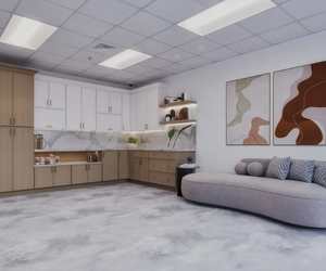 ตู้ครัวไม้เนื้อแข็งทันสมัยชุดพร้อมประกอบส่งตรงจากโรงงาน - Product Image 6