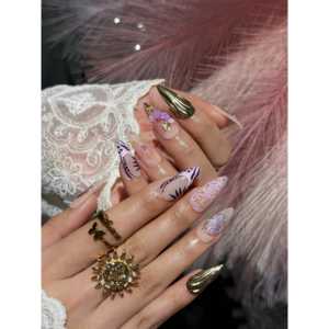 Decoración de Uñas con Diseño de Corona de Amatista, Elegante Calcomanía para Uñas con Diseño Intrincado - Product Image 4