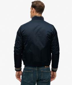 แจ็คเก็ตวาร์ซิตี้ฤดูหนาวคุณภาพสูงสำหรับผู้ชาย คอตั้ง แขนหนังกันน้ำ ปักลายเชนิลล์ ปรับแต่งได้ - Product Image 4