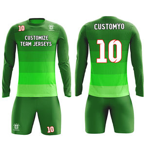 Traje de fútbol de poliéster 100% de cuerpo completo personalizable para hombre, Conjunto de camiseta de fútbol personalizado para competición, ropa de baloncesto - Product Image 6