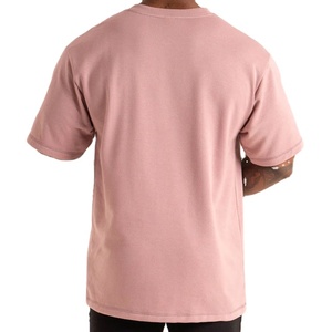 เสื้อยืดผู้ชายผ้าฝ้าย 100% ทรงหลวม ไซส์ใหญ่ น้ำหนักมาก ระบายอากาศดี สปอร์ต ใส่เล่นกีฬา ใส่ในยิม ใส่หน้าร้อน แขนสั้นทรงหลวม - Product Image 5