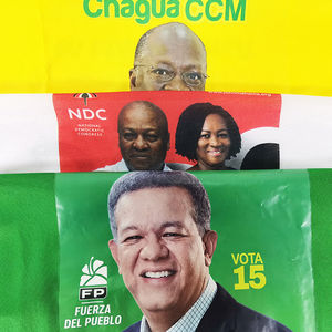 Fabricación al por mayor Impresión personalizada Camiseta Algodón Poliéster Material Presidente Elección Día Nacional Evento Hombre Camiseta - Product Image 5