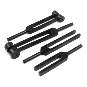 Kit de diagnostic médical Marteau réflexe noir et deux diapasons pour les tests sensoriels neurologiques - Product Image 2