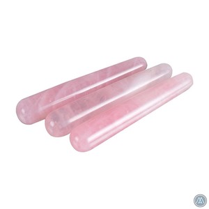 เครื่องนวดอัญมณีคุณภาพระดับพรีเมี่ยมไม้กายสิทธิ์ขัดเงาคริสตัลธรรมชาติโรสควอตซ์เครื่องมือนวดอย่างเรียบเนียนสำหรับเป็นของขวัญบำบัดความรัก - Product Image 2