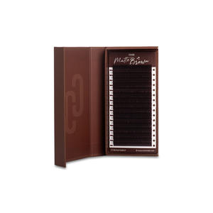 Cils individuels Charmlash en gros, cils volumineux bruns, extensions de cils classiques, plateaux de cils, brun mat, OEM ODM - Product Image 5