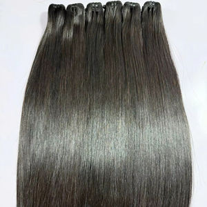 Offre Spéciale, Extensions de Cheveux Naturels Noirs 100% Humains Bruts Vietnamiens, Très Appréciées, Douces et Naturelles pour Coiffure en Salon. - Product Image 1