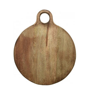 Planche à découper ronde en bois de 12 pouces, qualité professionnelle, bois dur, pelle à pizza et bloc à découper, articles de cuisine en gros, planche à découper - Product Image 5