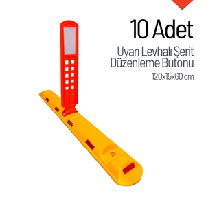 <b>Set</b> of 10 120x60x15 cm Lane Management Buttons Traffic Warning Products for Effective Vehicle Flow Management - Product Image 3