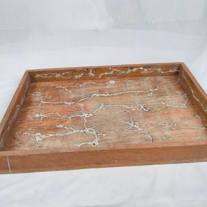 ถาดเสิร์ฟไม้อีพ็อกซี่สีฟ้าทำด้วยมือที่ได้รับแรงบันดาลใจจากการออกแบบแม่น้ำสำหรับตกแต่งบ้าน - Product Image 3