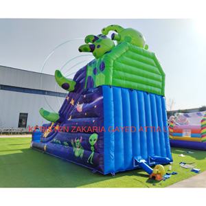 New Design Commercial <b>Inflatable</b> Bounce House Combo with Dry Slide Monster Theme Kids Jumping Castle Climbing Wall - Product Image 1