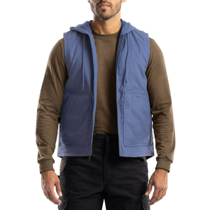 Chaleco de Trabajo para Hombre, sin Mangas, de Lona Transpirable, de Alta Calidad, OEM, con Múltiples Bolsillos, de Algodón y Poliéster - Product Image 3