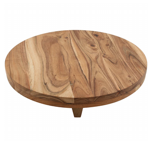 Susan paresseux en bois avec 2 pneus vaisselle de rangement artisanal article de décoration pour restaurant et cuisine - Product Image 5