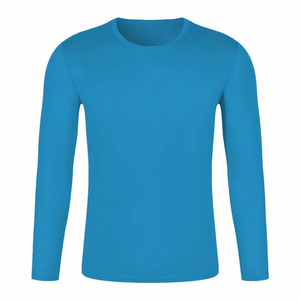 Vente en gros de t-shirts en polyester personnalisés pour femmes, manches longues, impression par sublimation, style formel - Product Image 2