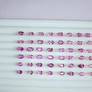 ไพลินสีชมพูคุณภาพ AAA ธรรมชาติขนาด5x4มม. ทรงไข่และลูกแพร์ตัดรับรองว่าเป็น60cts ที่ผ่านการรับรองรับรองรับรองรับรองว่าสะอาดมีสีที่ดีมากและเงางาม - Product Image 4