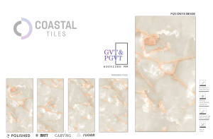 Azulejos de Porcelana Brillante de Alta Calidad 600x1200MM para Pisos Escolares Modernos, Fizi Onyx, Grado AAA, Gris, 9mm de Grosor - Product Image 4