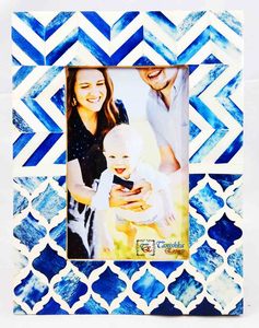 Cadre Photo en bois nautique Unique fleur Design décor de bureau article meilleur cadeau de mémoire pour la décoration de la maison avec prix de gros - Product Image 2