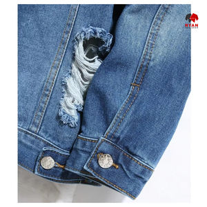 แจ็คเก็ตยีนส์คุณภาพสูง ผลิตภัณฑ์ชั้นนำ แบบสั่งทำพิเศษ ซักทำความสะอาดได้ ทนต่อความเสียหายจากน้ำ แจ็คเก็ตยีนส์สำหรับผู้ชาย รุ่นสปริง - Product Image 5