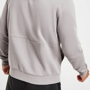 New Two-Piece Full-Sleeve Fleece Breathable Polyester/Cotton High Street Style Oversize Hoodie & Shorts <b>Set</b> for Men - Product Image 4
