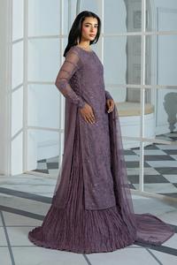 ชุดสูท shalwar kameez ผ้าชีฟองปักลายสำหรับงานปาร์ตี้ - Product Image 4