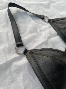 Conjunto de Bikini de Cuero Vintage, Estilo Lujoso Hecho a Mano, Exportación de Fábrica, Bikini de Cuero Personalizado de Dos Piezas, Servicio OEM de Marca Privada - Product Image 5