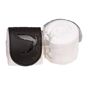 Bandages de boxe en polyester semi-élastique de haute qualité 120 pouces 180 pouces Logo personnalisé élargir pour enveloppes de boxe Velcro - Product Image 6