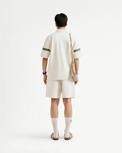 Camiseta de Manga Corta para Hombre de Alta Calidad, Tejida, Transpirable, con Estampado, de Algodón y Poliéster, Corte Cuadrado, por Routine Vietnam - Product Image 4