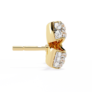 Boucles d'oreilles uniques en or 18 carats avec diamant de laboratoire, boucles d'oreilles de qualité supérieure - Product Image 6