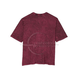 เสื้อยืดผ้าฝ้าย100% สำหรับผู้ชายซักด้วยกรดสำหรับ2025 - Product Image 4