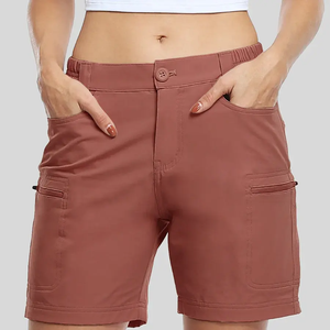 Shorts de sport pour femmes 2024, taille haute, respirants, séchage rapide, couleur unie, logo personnalisé, sports de plein air, fitness - Product Image 6