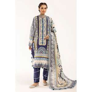 ชุดสูทผ้าลอนปักลายพิมพ์ 3 ชิ้น แบบยังไม่เย็บติดกัน พร้อมผ้าคลุมไหล่พิมพ์ลาย CL-52558 - Product Image 5