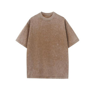 Camisetas de algodón de gran tamaño para hombres, camisetas sólidas básicas de manga corta holgadas informales Unisex, ropa cómoda para el día a día - Product Image 4