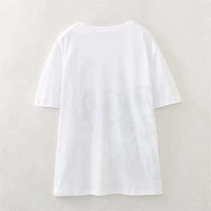 Camisetas de Algodón de Cuello Redondo para Mujer, Nueva Marca de Moda, Ligeras y Transpirables, Camisetas de Manga Corta para Mujer - Product Image 2