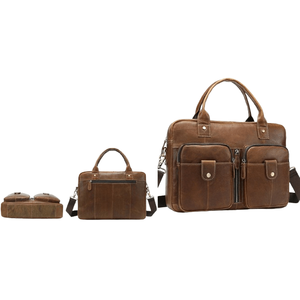 Luxury Leather <b>Laptop</b> <b>Bag</b> for Men & <b>Women</b> Stylish Handbag With Multiple Compartments Ideal for Business Travel Daily Use - Product Image 5
