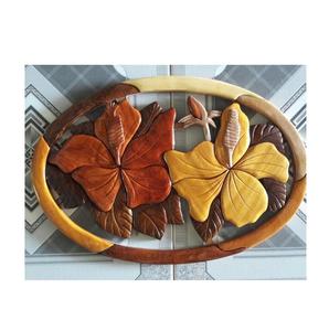 Intarsia rústica de madera con gancho de Vietnam, arte funcional para organizar y decorar fiestas de verano - Product Image 1