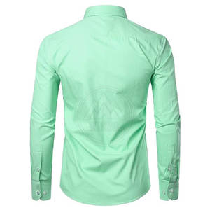 Chemises à boutons pour hommes en tissu doux Chemises à boutons pour hommes Les adultes portent des chemises à boutons pour hommes - Product Image 3