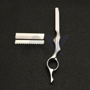 <b>Top</b> Selling Barber Straight Edge Razor Stainless Steel Barber Sharp Hair Cut Knife for Professional Look and Styling - Product Image 5