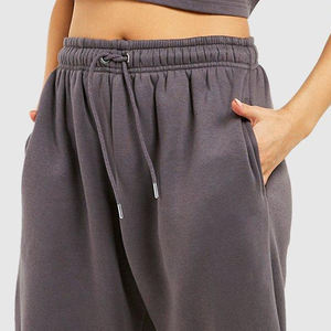 Venta al por mayor nueva llegada Mujeres Loose Fit Oversized Joggers / 100% algodón transpirable suave Casual Workout Fitness Mujeres Joggers - Product Image 4